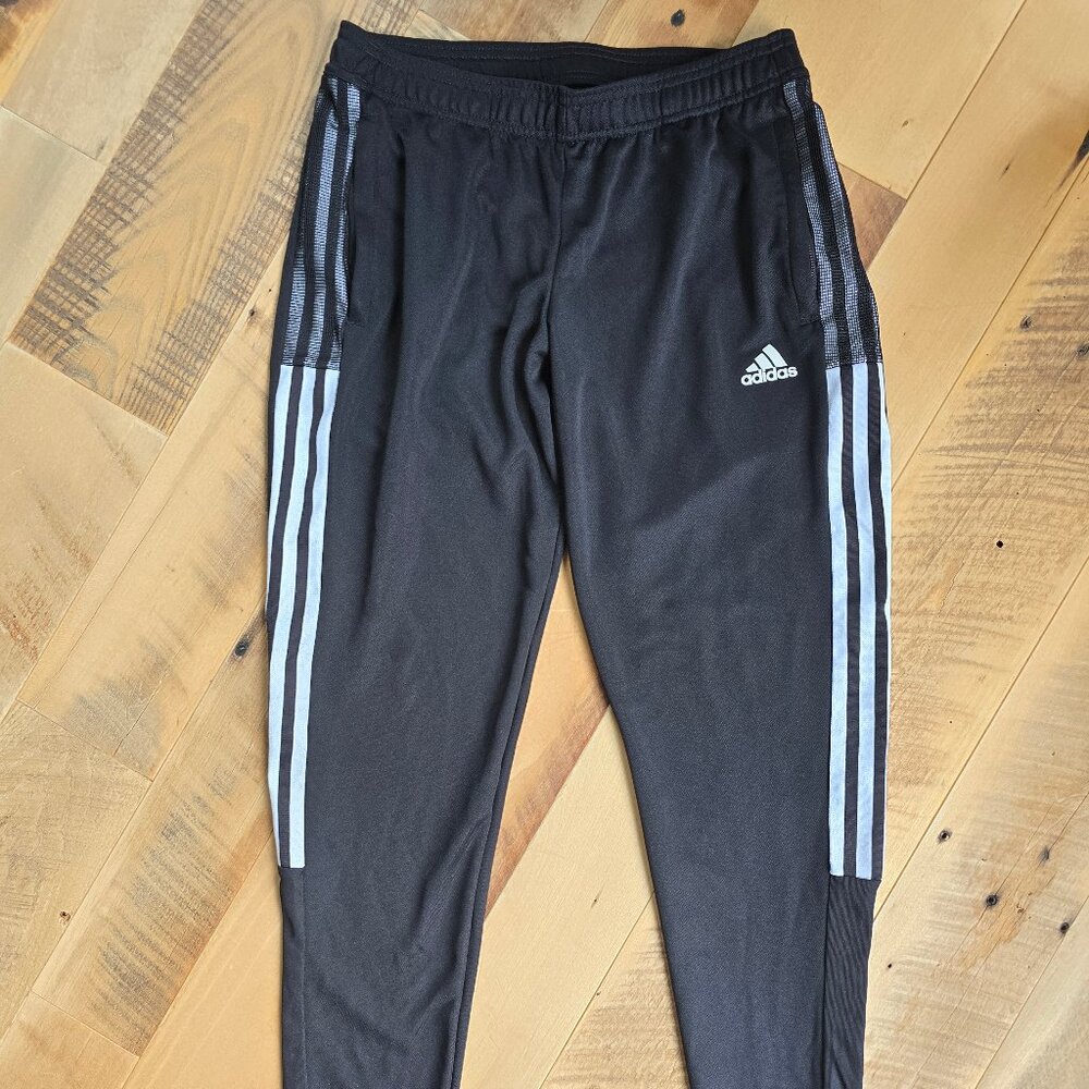 Adidas Tiro 21 Pant Black/White Stripe Size Medium